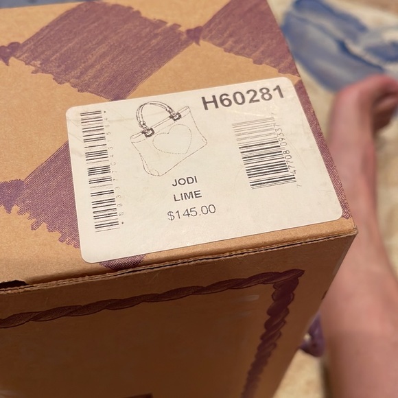 Brighton Jodi reversible leather/fabric small handbag in original bag & box - Picture 9 of 9